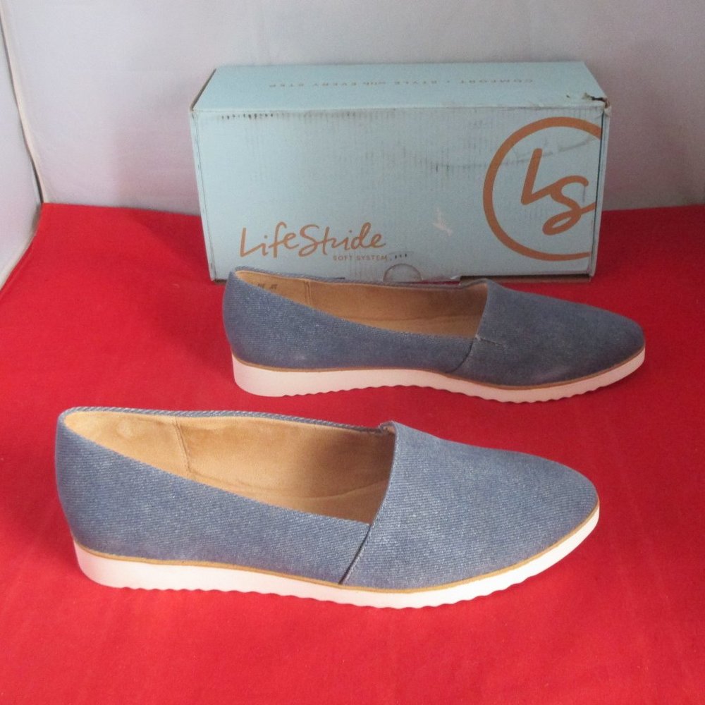 LIFESTRIDE Bloom 2 Slip-on Loafers - Dark Denim - US Size 9 1/2 W  -  #635